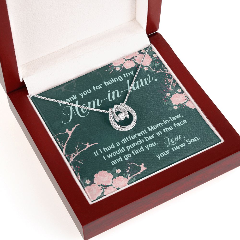 Punch Her In The Face And Go Find You - Mom Necklace, Gift For Boyfriend's Mom, Mother's Day Gift For Future Mother-in-law