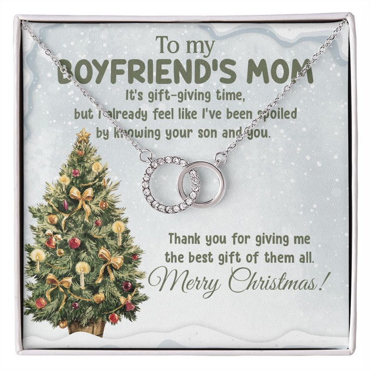 Gift for Boyfriend's Mom, Boyfriend's Mom Necklace, Boyfriends Mom Christmas / Holiday Gift, Mother's Day Gift, Future Mil Thank You Gift 14K White