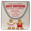 You Are A Great Boyfriend, Very Special, Very Handsome - Cuban Link Chain, Gift For Boyfriend, Gift For Him, Anniversary Gifts