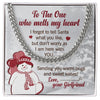 To The One Who Melts My Heart - Cuban Link Chain, Gift For Boyfriend, Gift For Him, Anniversary Gifts
