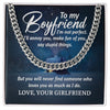 But You Will Never Find Someone Who Loves You As Much As I Do - Cuban Link Chain, Gift For Boyfriend, Gift For Him, Anniversary Gifts