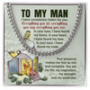 In Your Eyes, I Have Found My Home - Cuban Link Chain, Gift For Boyfriend, Gift For Him, Anniversary Gifts