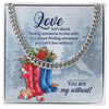 Love Is About Finding Someone You Can't Live Without - Cuban Link Chain, Gift For Boyfriend, Gift For Him, Anniversary Gifts