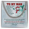 I Want To Let You Know You Mean The World To Me - Cuban Link Chain, Gift For Boyfriend, Gift For Him, Anniversary Gifts