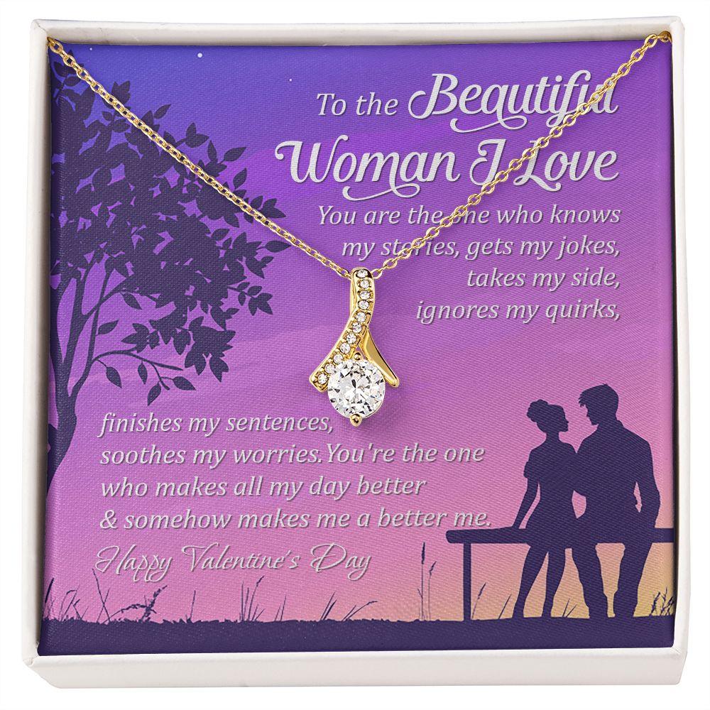 You're The One Who Makes All My Day Better - Women's Necklace, Gift For Her, Anniversary Gift, Valentine's Day Gift For Wife