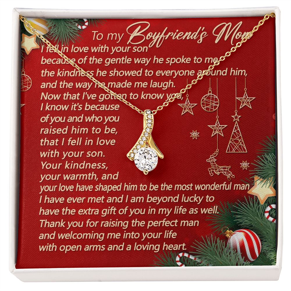 Because Of The Gentle Way He Spoke To Me And The Way He Made Me Laugh - Mom Necklace, Gift For Boyfriend's Mom, Mother's Day Gift For Future Mother-in-law
