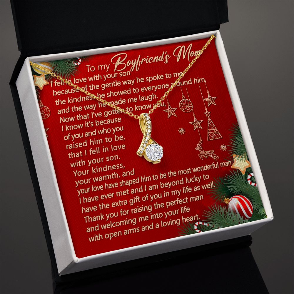 Because Of The Gentle Way He Spoke To Me And The Way He Made Me Laugh - Mom Necklace, Gift For Boyfriend's Mom, Mother's Day Gift For Future Mother-in-law