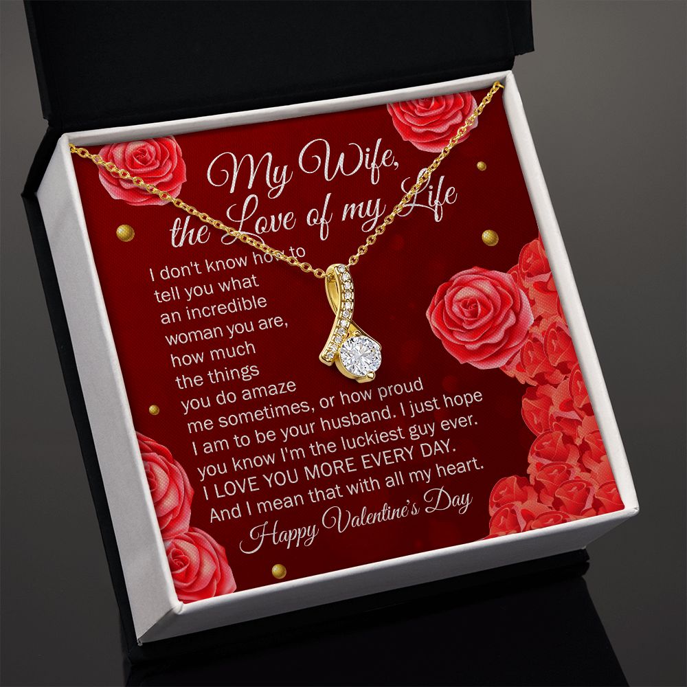 I Just Hope You Know I'm The Luckiest Guy Ever - Women's Necklace, Gift For Her, Anniversary Gift, Valentine's Day Gift For Wife