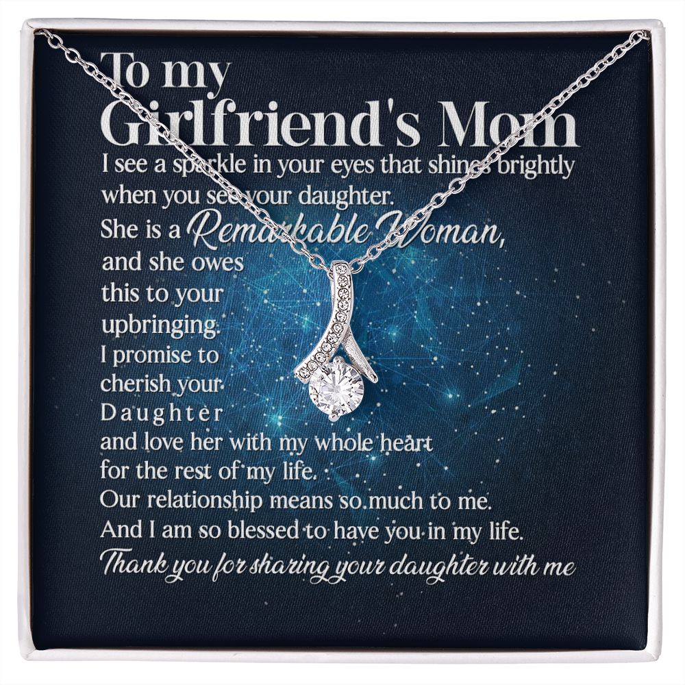 I Promise To Cherish Your Daughter And Love Her - Mom Necklace, Gift For Boyfriend's Mom, Mother's Day Gift For Future Mother-in-law