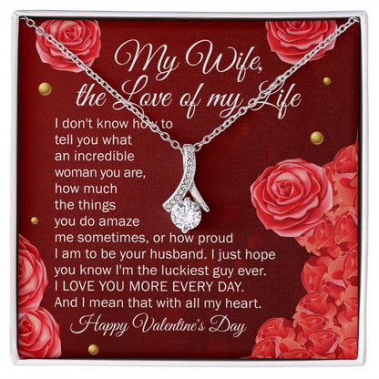 I Just Hope You Know I'm The Luckiest Guy Ever - Women's Necklace, Gift For Her, Anniversary Gift, Valentine's Day Gift For Wife