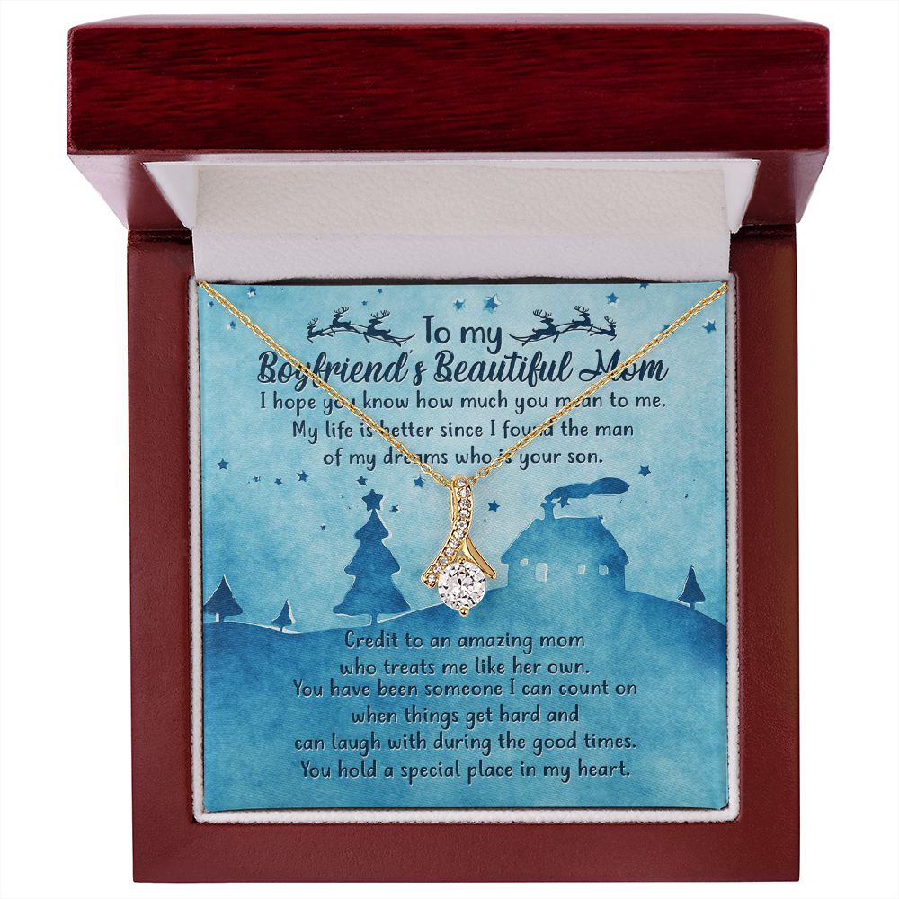My Life Is Better Since I Found The Man Of My Dreams Who Is Your Son - Mom Necklace, Gift For Boyfriend's Mom, Mother's Day Gift For Future Mother-in-law