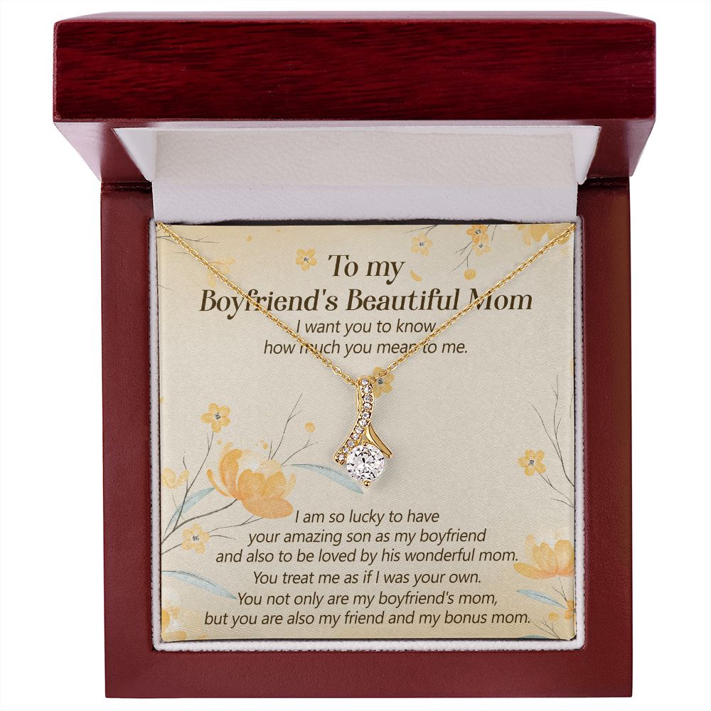 You Are Also My Friend And My Bonus Mom - Mom Necklace, Gift For Boyfriend's Mom, Mother's Day Gift For Future Mother-in-law