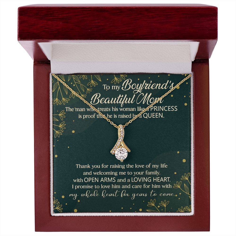 I Promise To Love Him And Care For Him With My Whole Heart For Years To Come - Mom Necklace, Gift For Boyfriend's Mom, Mother's Day Gift For Future Mother-in-law