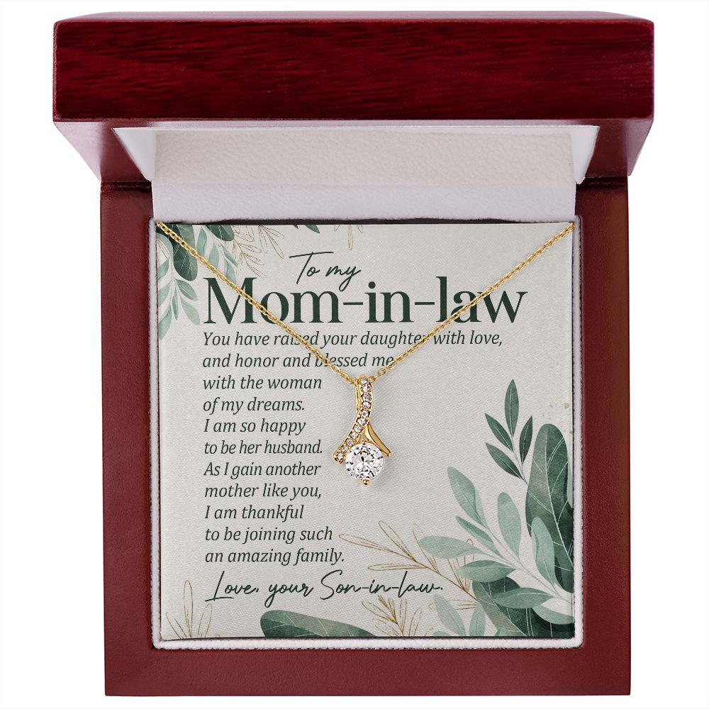 I Am Thankful To Be Joining Such An Amazing Family - Mom Necklace, Valentine's Day Gift For Mom-in-law, Mother-in-law Gifts