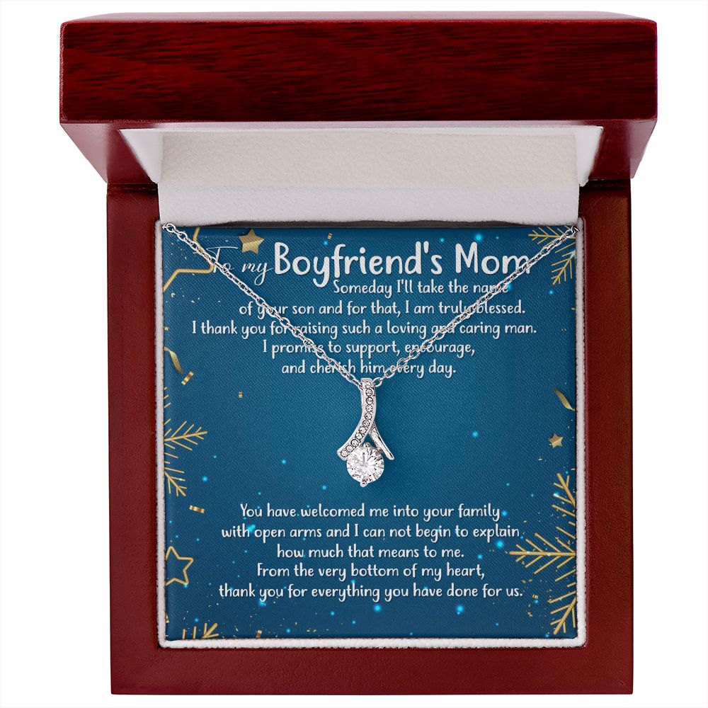 From The Very Bottom Of My Heart, Thank You For Everything - Mom Necklace, Gift For Boyfriend's Mom, Mother's Day Gift For Future Mother-in-law
