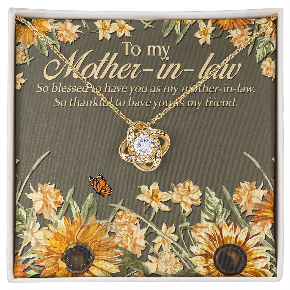 So Blessed To Have You As My Mother-In-Law - Mom Necklace, Gift For Mom-in-law, Mother's Day Gift For Mother-in-law