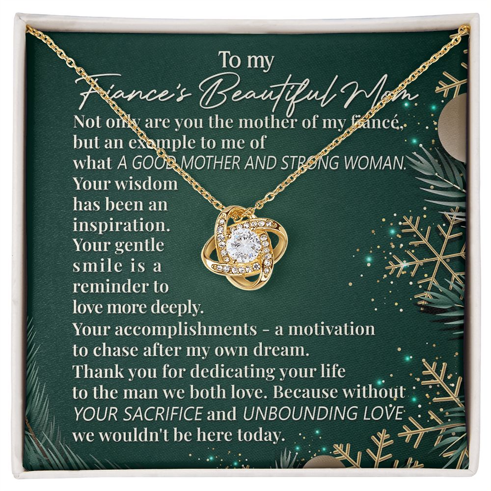 Thank You For Dedicating Your Life To The Man We Both Love - Women's Necklace, Gift For Son's Girlfriend, Fiance's Mom, Gift For Future Daughter-in-law