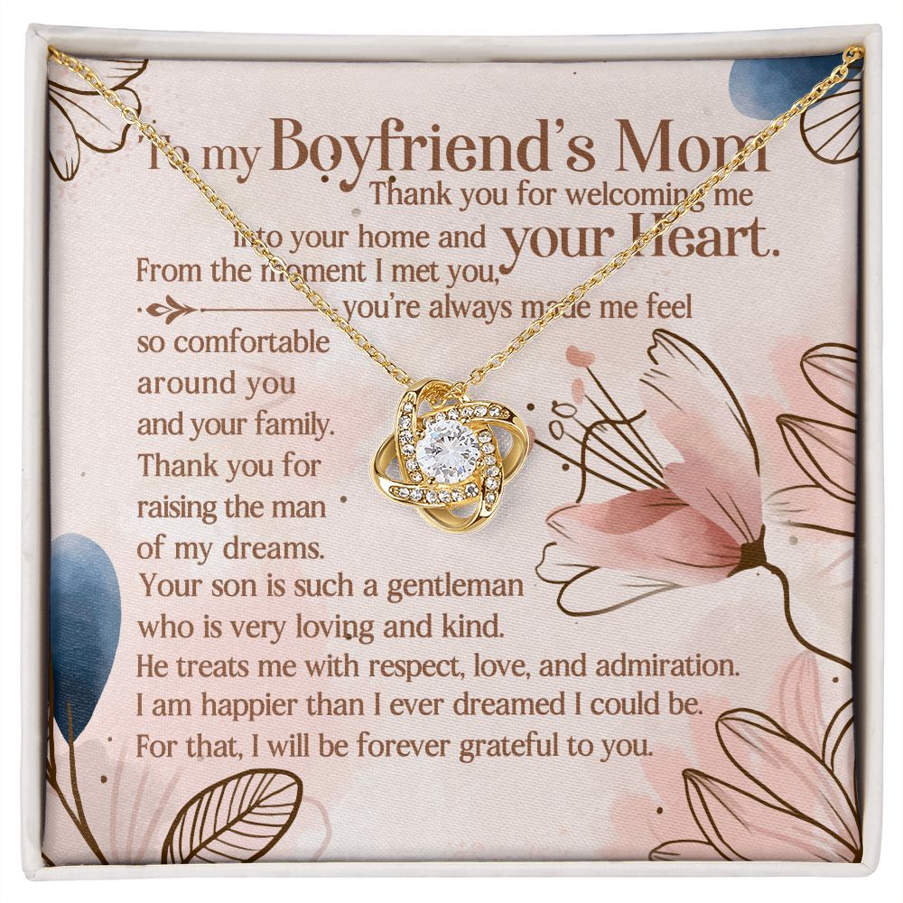 You're Always Made Me Feel So Comfortable - Mom Necklace, Gift For Boyfriend's Mom, Mother's Day Gift For Future Mother-in-law