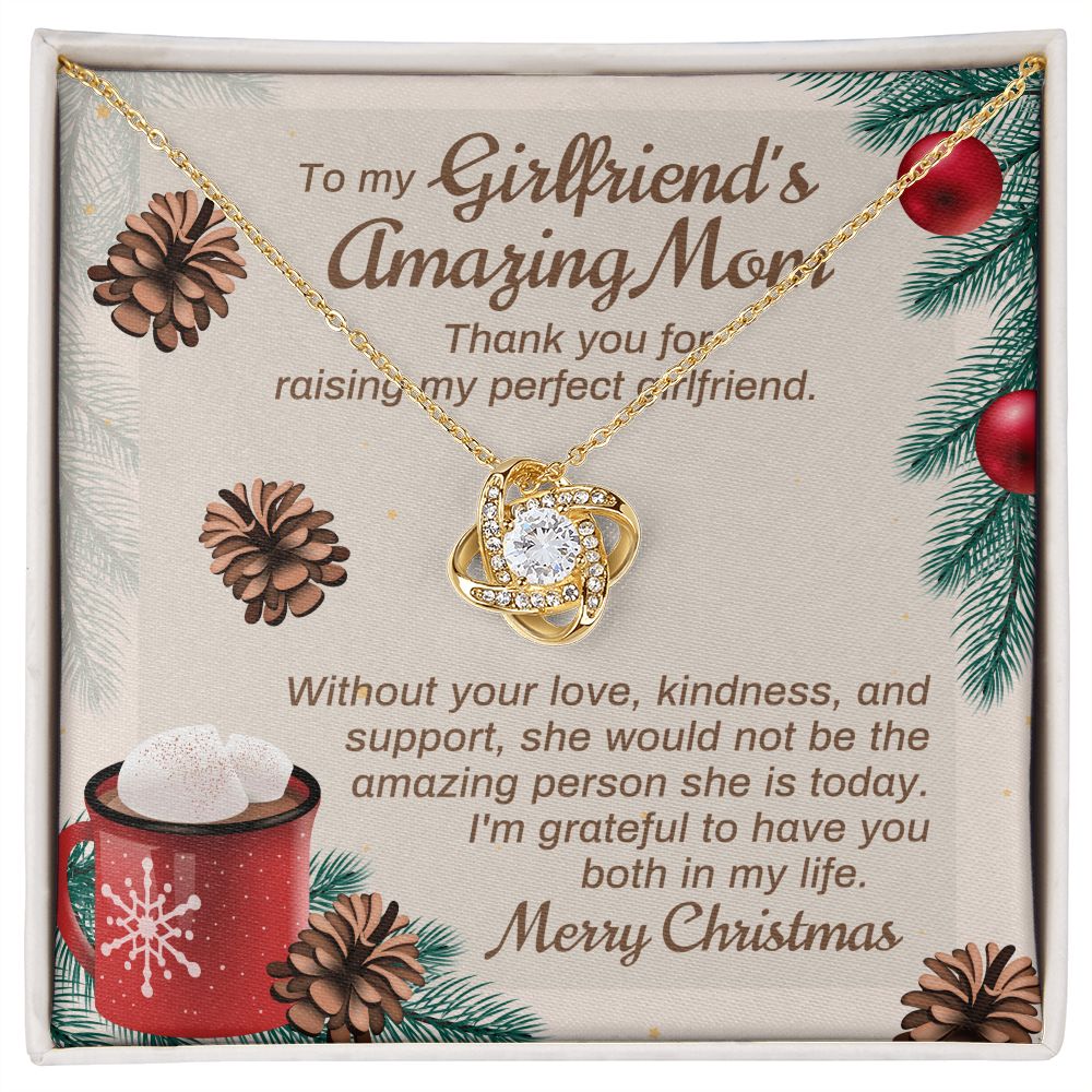 Thank You For Raising My Perfect Girlfriend - Mom Necklace, Gift For Girlfriend's Mom, Mother's Day Gift For Future Mother-in-law