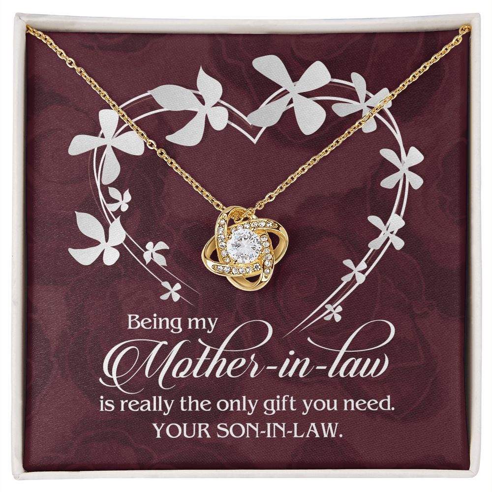 Being My Mother-In-Law Is Really The Only Gift You Need - Mom Necklace, Valentine's Day Gift For Mom-in-law, Mother-in-law Gifts