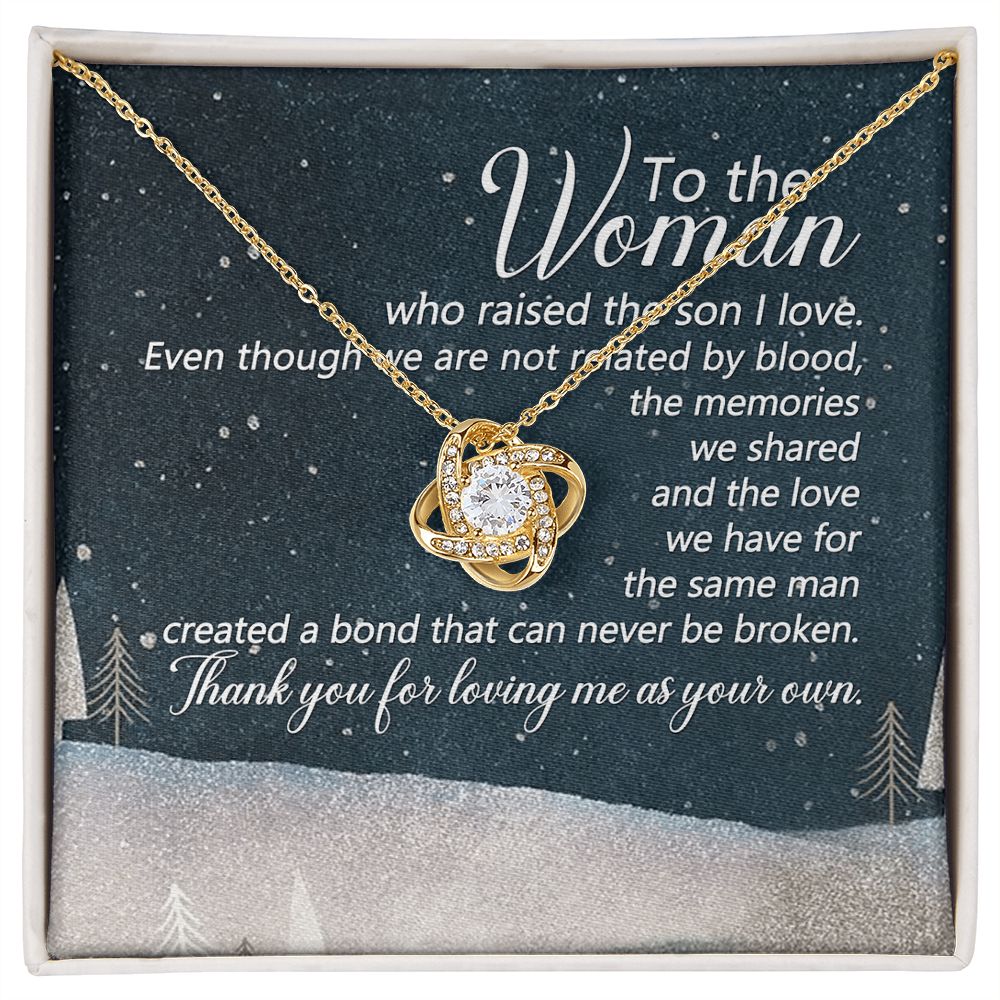 To The Woman Who Raised The Son I Love - Mom Necklace, Gift For Boyfriend's Mom, Mother's Day Gift For Future Mother-in-law