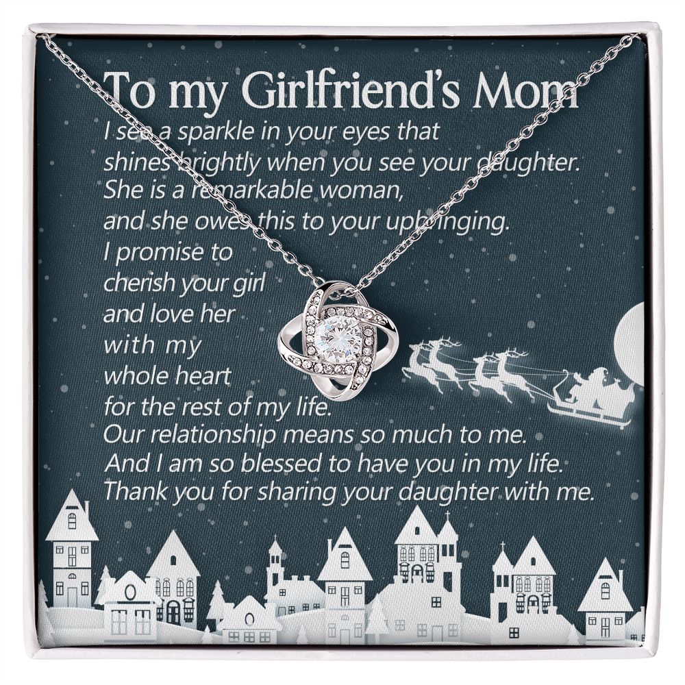 Thank You For Sharing Your Daughter With Me - Mom Necklace, Gift For Girlfriend's Mom, Mother's Day Gift For Future Mother-in-law