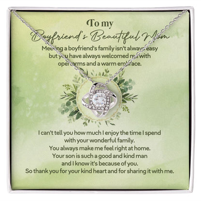 I Enjoy The Time I Spend With Your Wonderful Family - Mom Necklace, Gift For Boyfriend's Mom, Mother's Day Gift For Future Mother-in-law