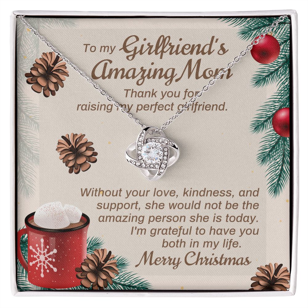 Thank You For Raising My Perfect Girlfriend - Mom Necklace, Gift For Girlfriend's Mom, Mother's Day Gift For Future Mother-in-law
