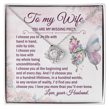 I'd Choose You In A Hundred Lifetimes, In A Hundred Worlds - Women's Necklace, Gift For Her, Anniversary Gift, Valentine's Day Gift For Her