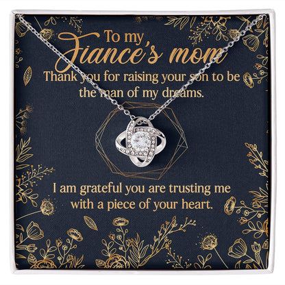 I Am Grateful You Are Trusting Me With A Piece Of Your Heart - Women's Necklace, Gift For Son's Girlfriend, Fiance's Mom, Gift For Future Daughter-in-law