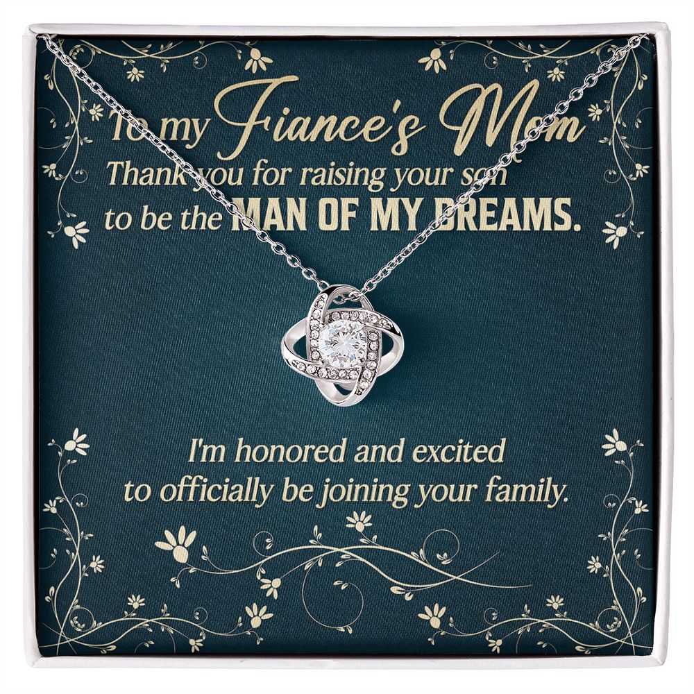 I'm Honored And Excited To Officially Be Joining Your Family - Women's Necklace, Gift For Son's Girlfriend, Fiance's Mom, Gift For Future Daughter-in-law