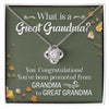 You've Been Promoted From Grandma To Great Grandma - Women's Necklace, Gift For Great Grandma-to-be, Gift For Future Grandma, Great Grandma Necklace