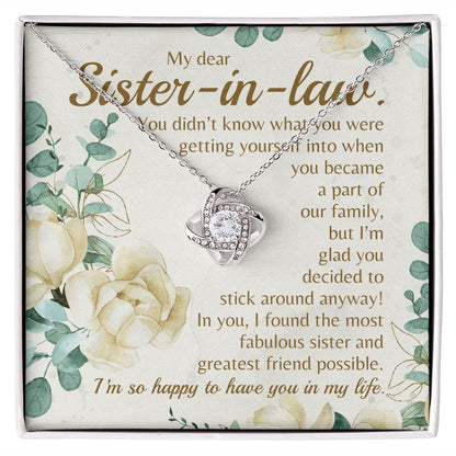 I Found The Most Fabulous Sister And Greatest Friend Possible - Women's Necklace, Sister's of Boyfriend, Gift For Sister-in-law, Christmas Gift Sister-in-law