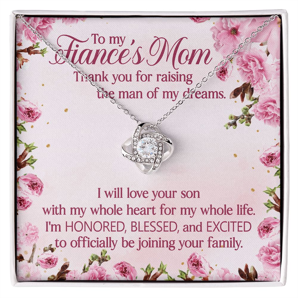 I'm Honored, Blessed, And Excited To Officially Be Joining Your Family - Women's Necklace, Gift For Son's Girlfriend, Fiance's Mom, Gift For Future Daughter-in-law