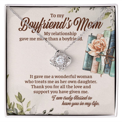 It Gave Me A Wonderful Woman Who Treats Me As Her Own Daughter - Mom Necklace, Gift For Boyfriend's Mom, Mother's Day Gift For Future Mother-in-law