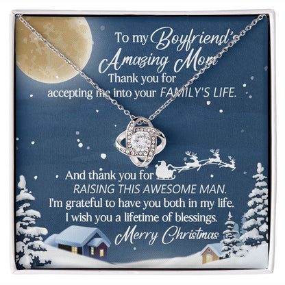 And Thank You For Raising This Awesome Man - Mom Necklace, Gift For Boyfriend's Mom, Mother's Day Gift For Future Mother-in-law
