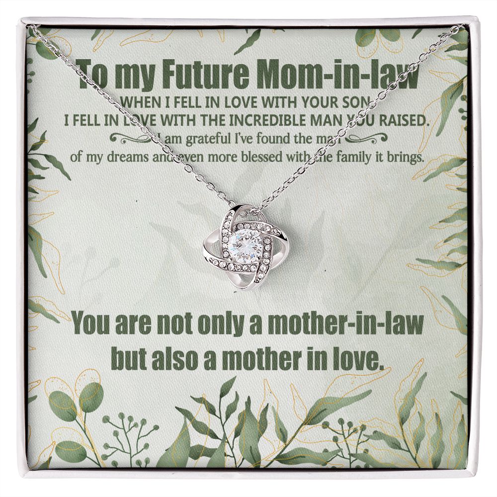 I Fell In Love With The Incredible Man You Raised - Mom Necklace, Gift For Boyfriend's Mom, Mother's Day Gift For Future Mother-in-law
