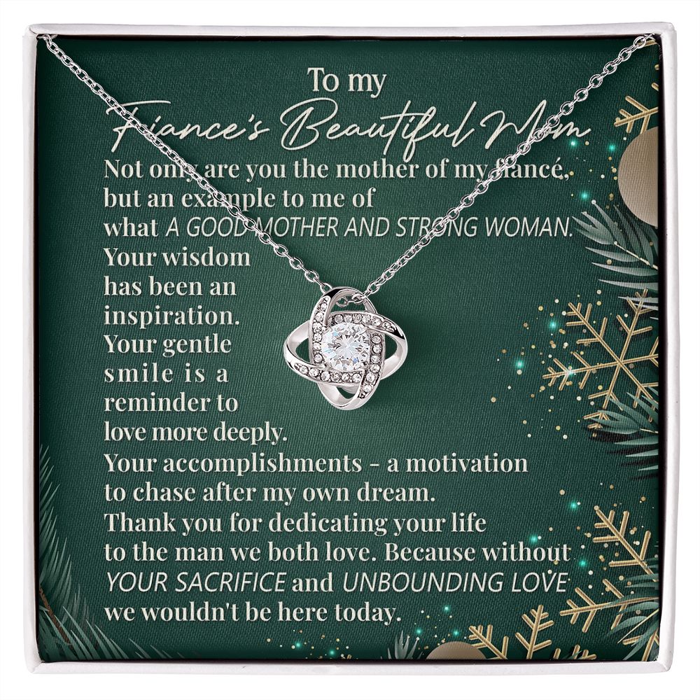 Thank You For Dedicating Your Life To The Man We Both Love - Women's Necklace, Gift For Son's Girlfriend, Fiance's Mom, Gift For Future Daughter-in-law