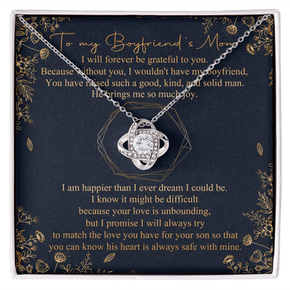 Because Without You, I Wouldn't Have My Boyfriend - Mom Necklace, Gift For Boyfriend's Mom, Mother's Day Gift For Future Mother-in-law