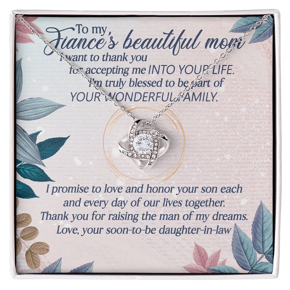 I'm Truly Blessed To Be Part Of Your Wonderful Family - Women's Necklace, Gift For Son's Girlfriend, Fiance's Mom, Gift For Future Daughter-in-law