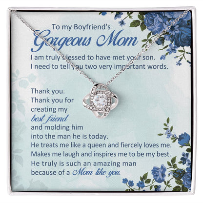 He Always Makes Me Laugh And Inspires Me To Be My Best - Mom Necklace, Gift For Boyfriend's Mom, Mother's Day Gift For Future Mother-in-law