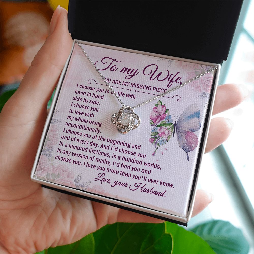 I'd Choose You In A Hundred Lifetimes, In A Hundred Worlds - Women's Necklace, Gift For Her, Anniversary Gift, Valentine's Day Gift For Her