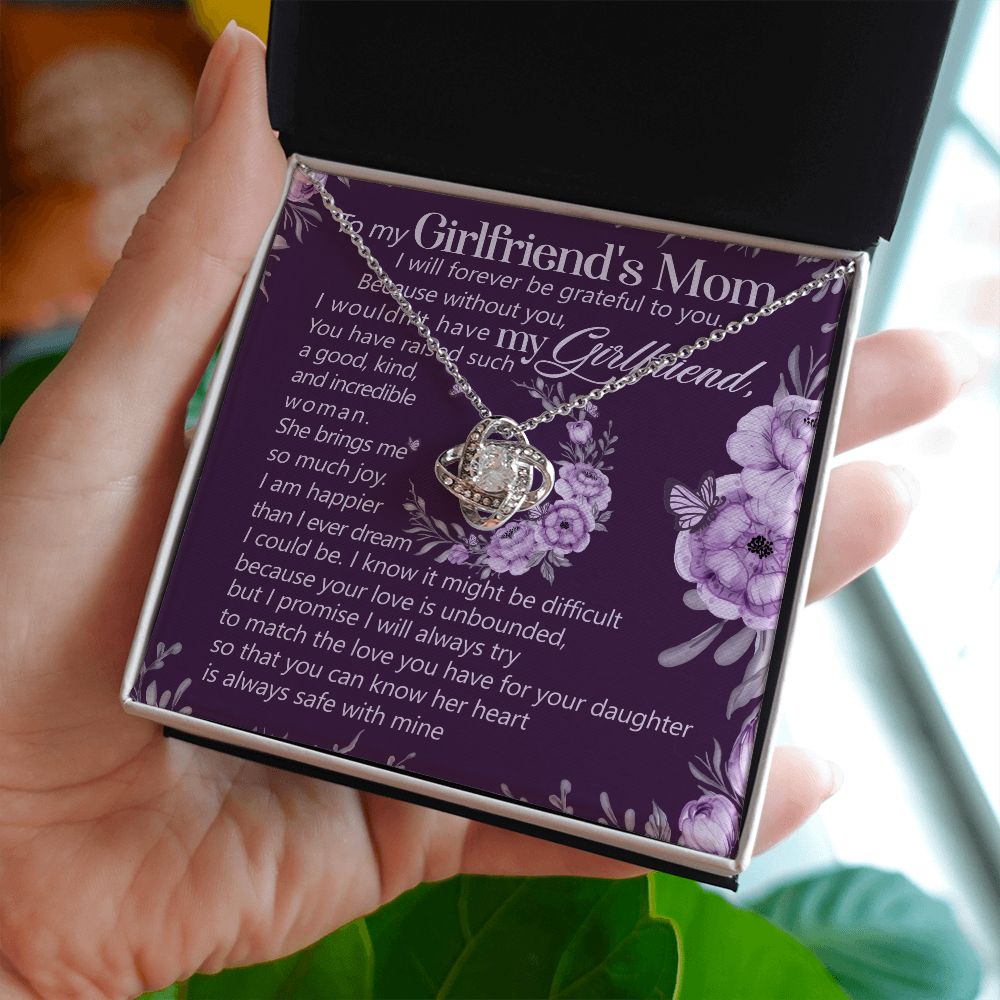 Because Without You, I Wouldn't Have My Girlfriend - Mom Necklace, Gift For Girlfriend's Mom, Mother's Day Gift For Future Mother-in-law