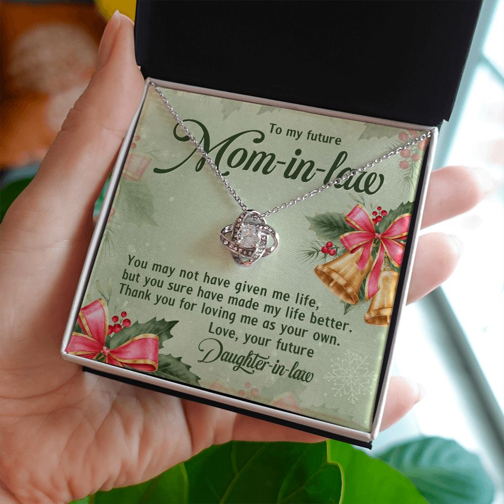 Thank You For Loving Me As Your Own - Mom Necklace, Gift For Fiance's Mom, Mother's Day Gift For Future Mother-in-law