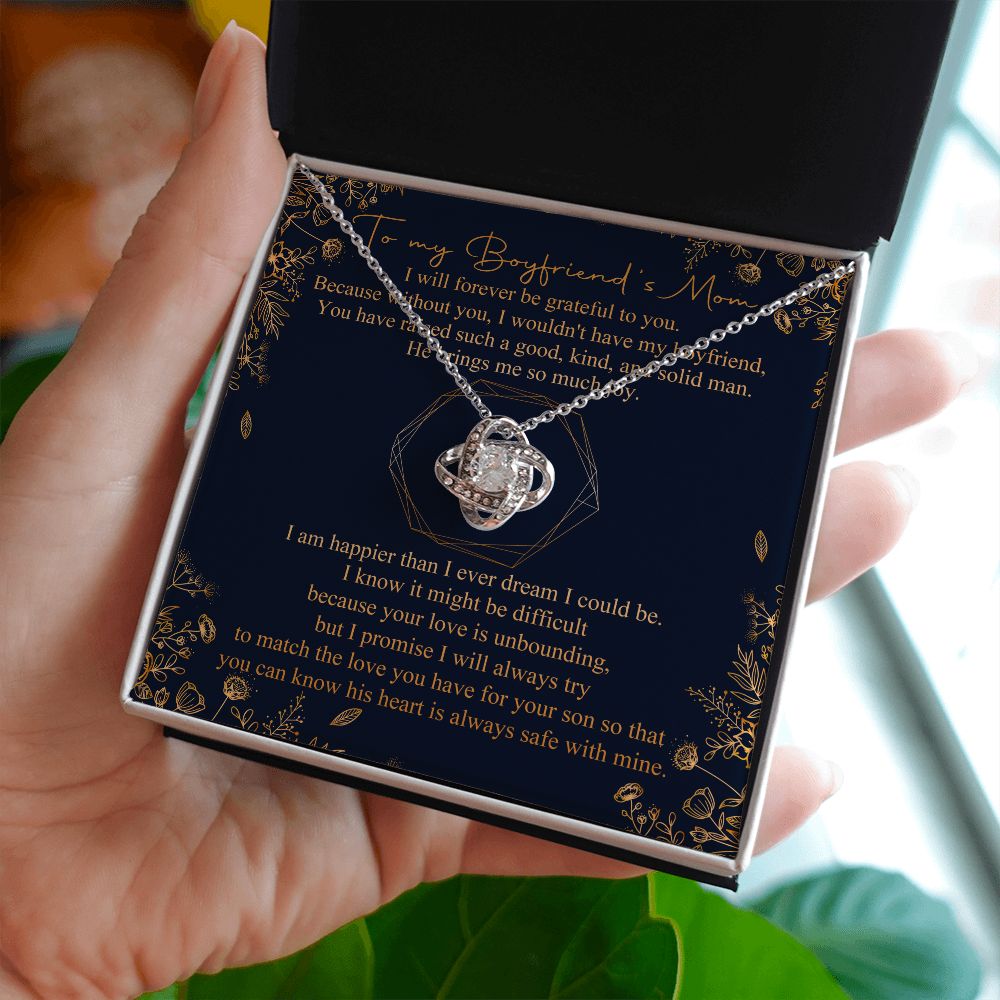 Because Without You, I Wouldn't Have My Boyfriend - Mom Necklace, Gift For Boyfriend's Mom, Mother's Day Gift For Future Mother-in-law
