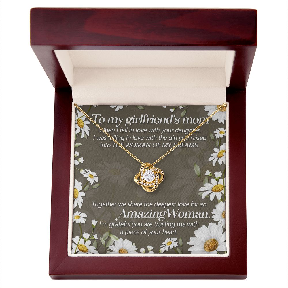 The Girl You Raised Into The Woman Of My Dreams - Mom Necklace, Gift For Girlfriend's Mom, Mother's Day Gift For Future Mother-in-law