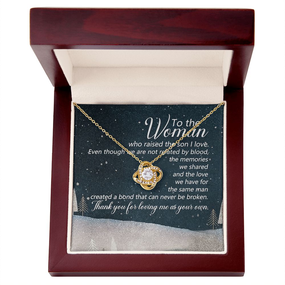 To The Woman Who Raised The Son I Love - Mom Necklace, Gift For Boyfriend's Mom, Mother's Day Gift For Future Mother-in-law