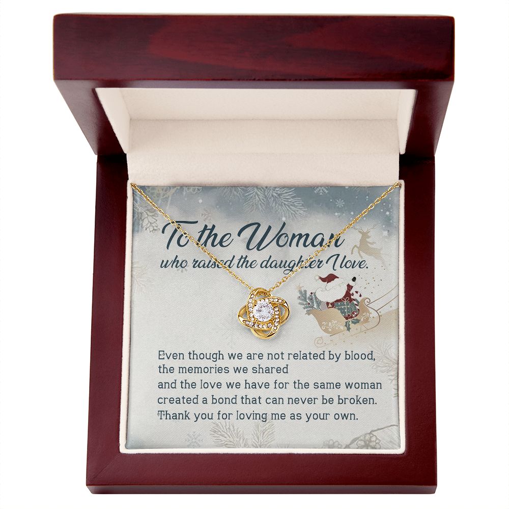 To The Woman Who Raised The Daughter I Love - Mom Necklace, Gift For Girlfriend's Mom, Mother's Day Gift For Future Mother-in-law