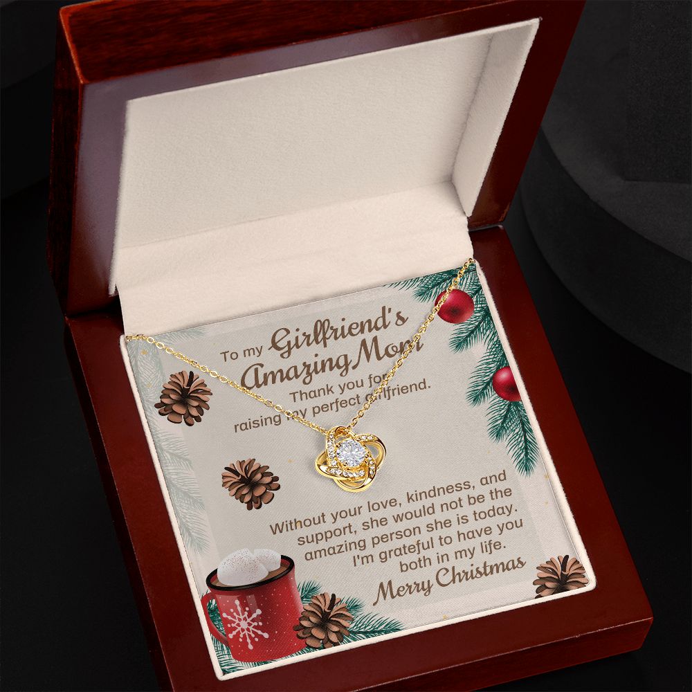 Thank You For Raising My Perfect Girlfriend - Mom Necklace, Gift For Girlfriend's Mom, Mother's Day Gift For Future Mother-in-law