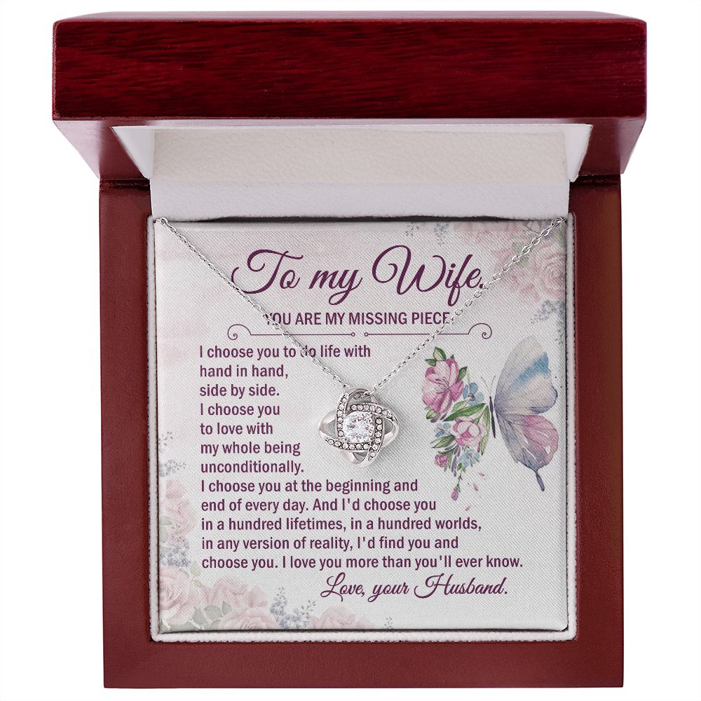 I'd Choose You In A Hundred Lifetimes, In A Hundred Worlds - Women's Necklace, Gift For Her, Anniversary Gift, Valentine's Day Gift For Her